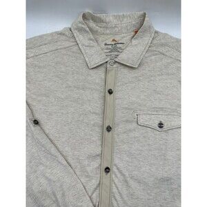 Men's Tommy Bahama Cream‎ Island Modern Fit Long Sleeve Button-Down Shirt Large